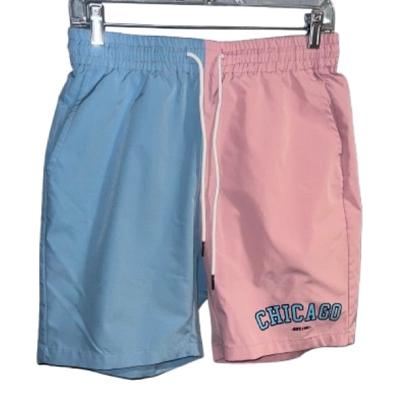 Blue and pink shorts - Picture 1 of 3